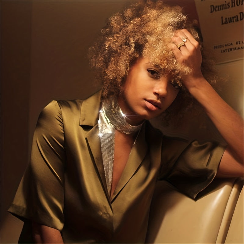 Golden Sequin Scarf for Women Festive Fashion Accessories for Music Festivals