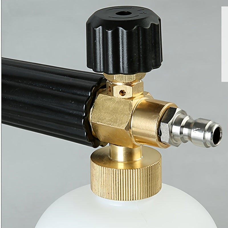 1L High Pressure Foam Lance for Car Wash with Adjustable Nozzle and Quick Connect