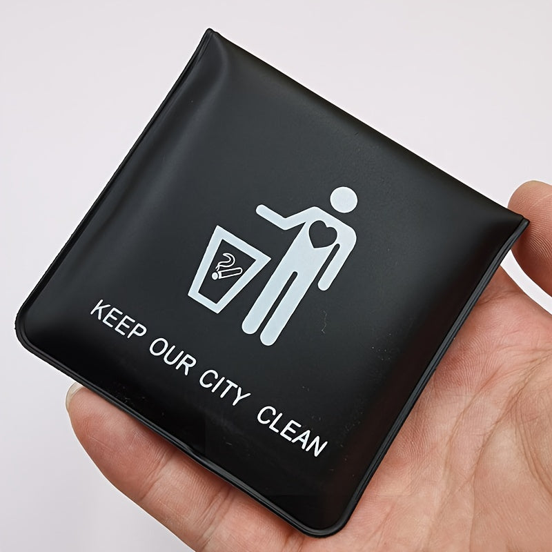 Portable Ashtray for Outdoors, Cigarette Storage Bag, Travel Accessory