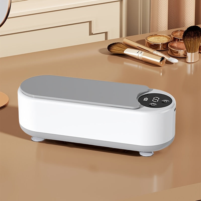 Dispositivo portátil de limpieza para gafas, joyería y relojes con carga USB y tecnología de vibración de 360°