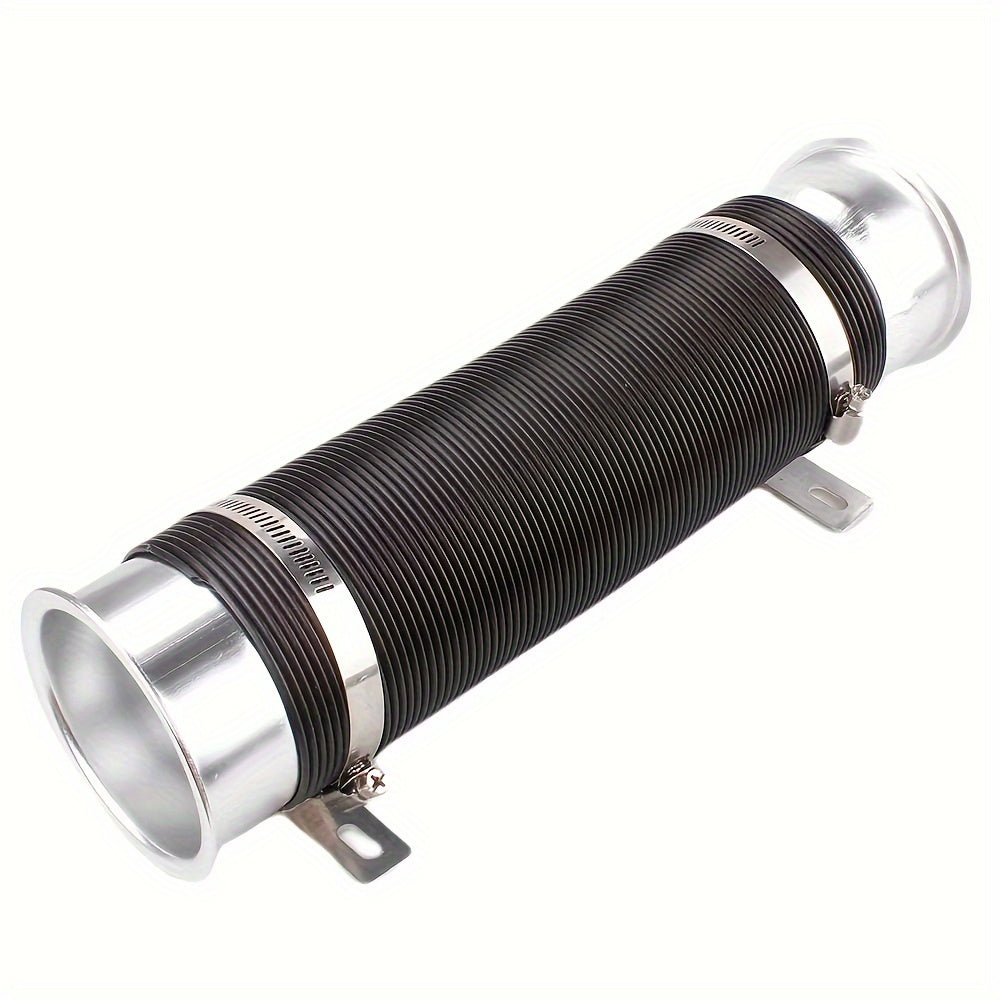 Flexible Aluminum Cold Air Intake Duct 76mm Red Filter Automotive Hose