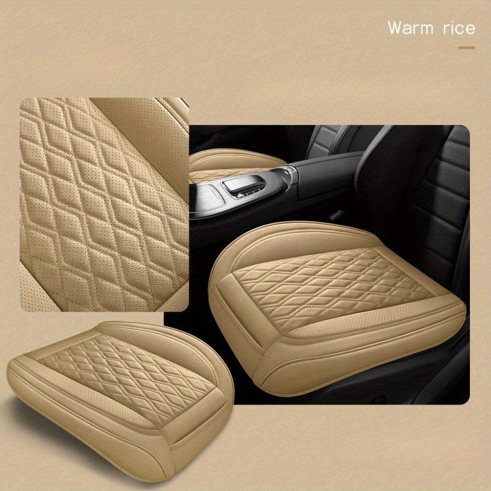 Yellow Car Seat Cushion Front Single Seat Breathable Non-Slip All-Season