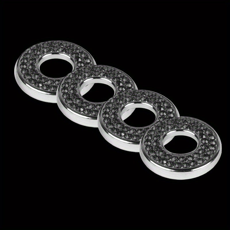 Ayollar uchun Shimmering Diamond Car Door Lock Pins Set 4pcs Mercedes uchun