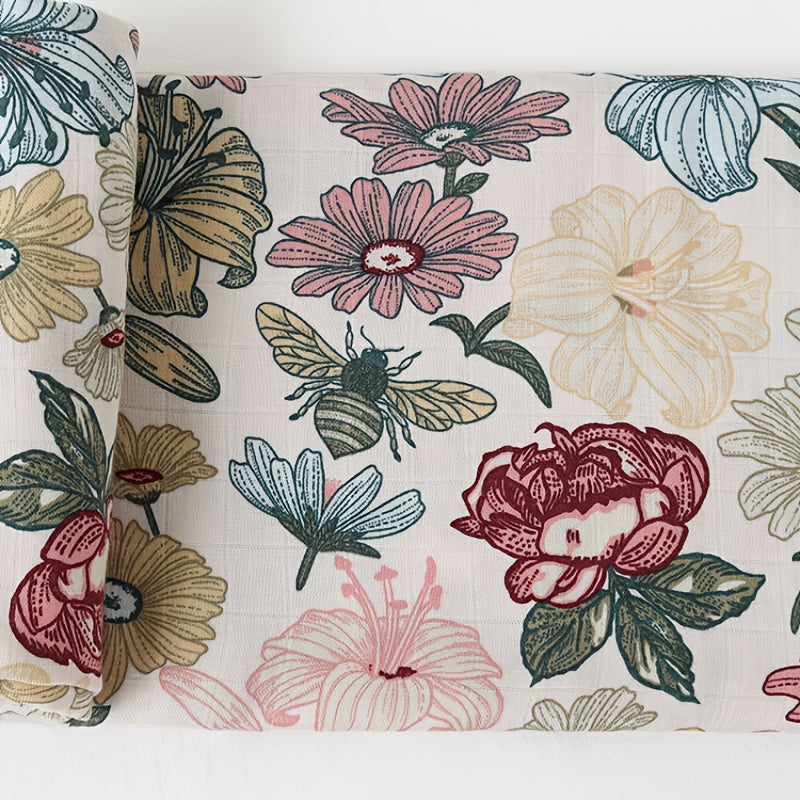 Muslin Gauze Baby Towel Wrap with Bamboo Cotton Fabric for Newborns and Toddlers