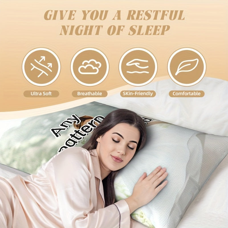 Personalized Double-Sided Photo Body Pillowcase 50.8x137.16 cm Soft Plush Gift