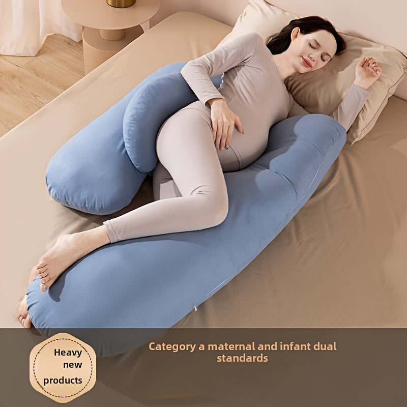 Maternity Pillow Support for Pregnancy Side Sleeping Waist Relief Abdominal Cushion