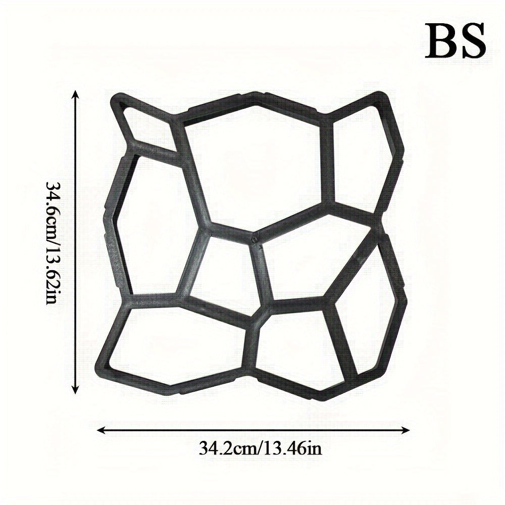 DIY Garden Path Mold Plastic Cement Molding Tool for Outdoor Stone Textures