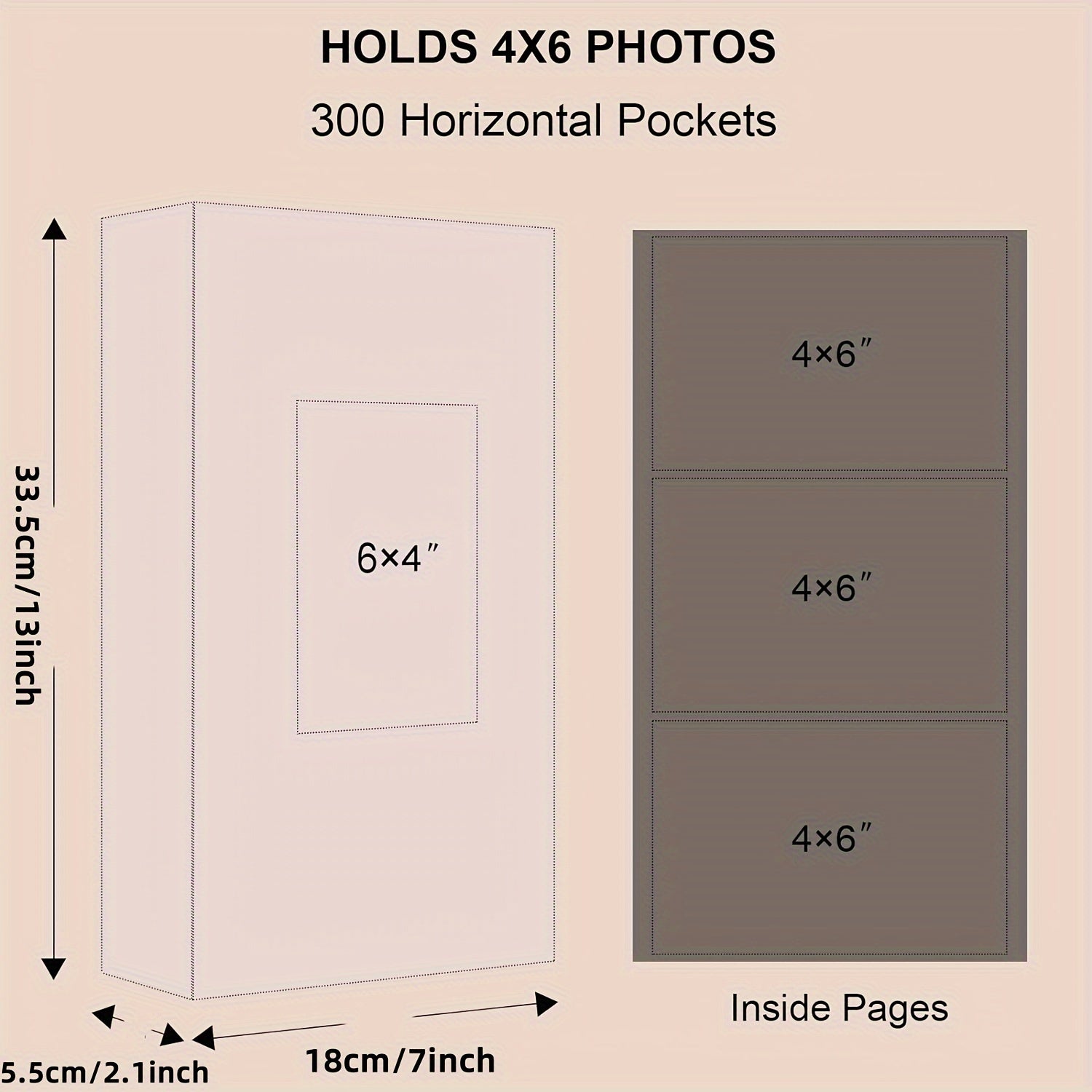 Кожаный фотоальбом на 300 фотографий 4x6, книга памяти для свадеб, путешествий и мероприятий