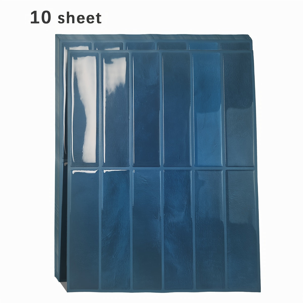 5Pcs 3D Self-Adhesive Wall Tiles Waterproof Heat-Resistant Bathroom Kitchen Backsplash