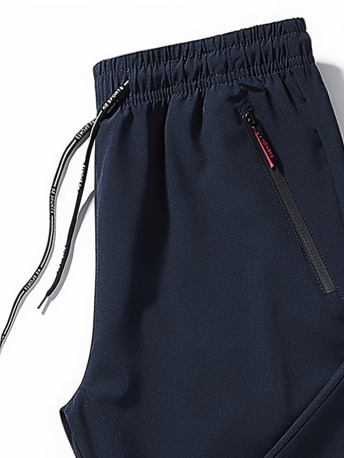 Men's Plus Size Casual Pants Made of Breathable Polyester with Zipper Print Regular Fit for Spring Fall