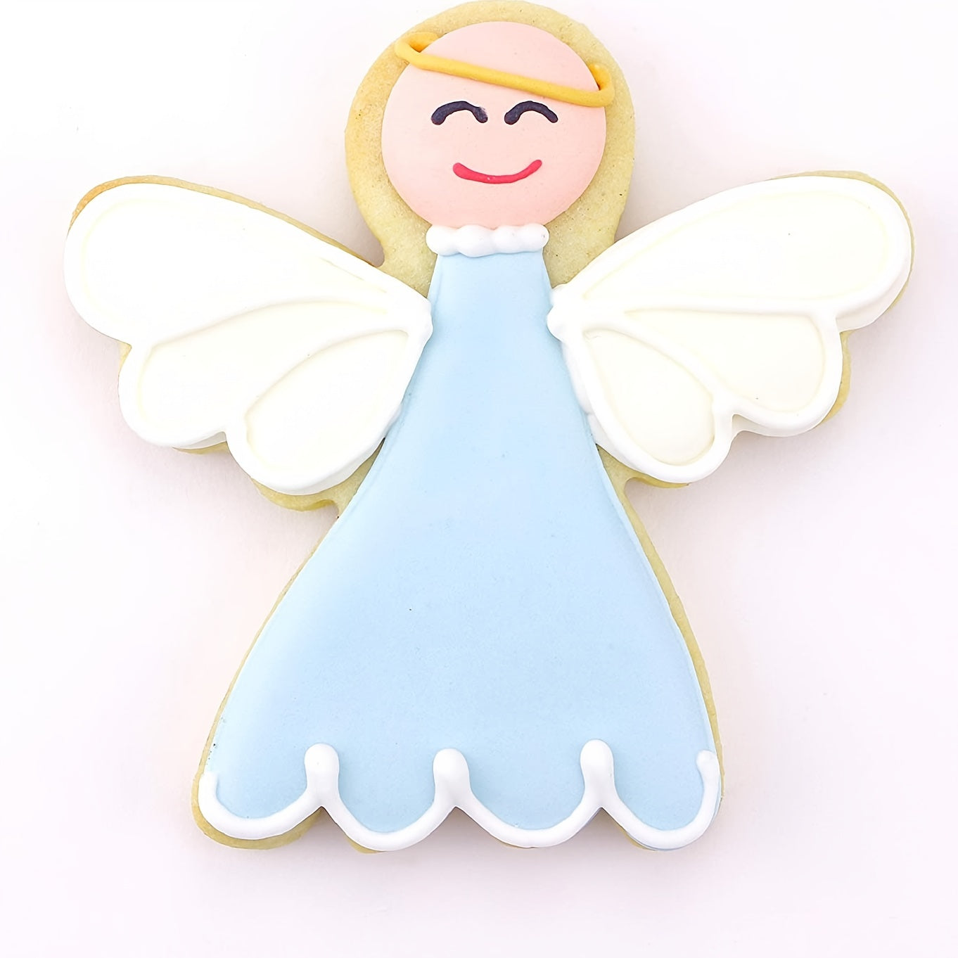 Set of 3 Stainless Steel Biscuit Cutters Angel Cupid Pastry Mold for Cookies and Cakes