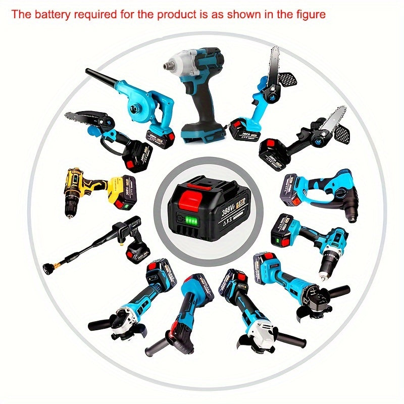 Аккумуляторный ударный гайковерт для автосервиса и деревообработки, на литий-ионных батареях, пластиковый инструмент