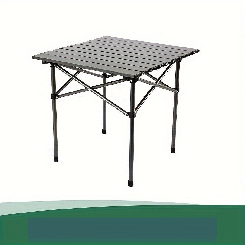 Outdoor Folding Table Stainless Steel Casual Sea-Colored