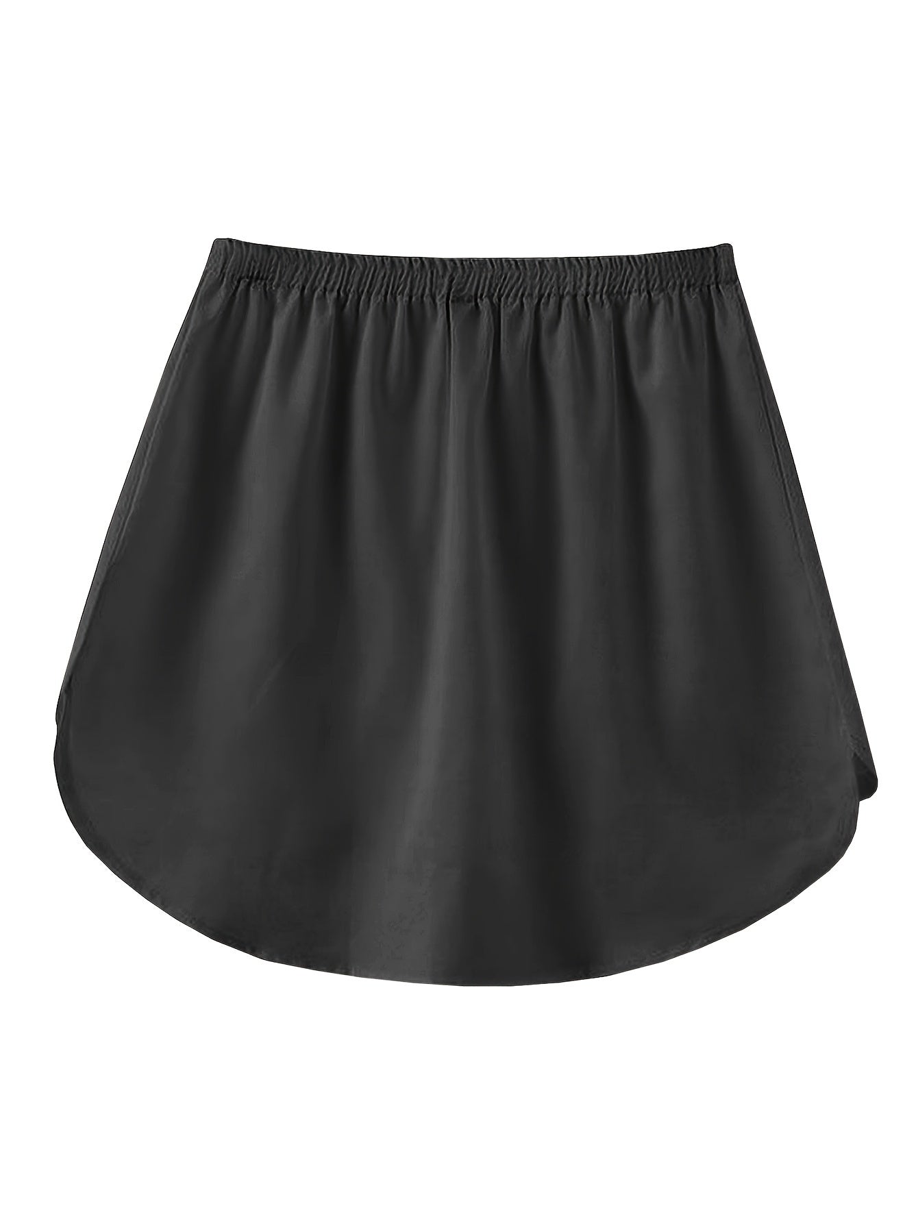 Women's Loose Waist Shirt Skirt With Front and Back Vertical Drop
