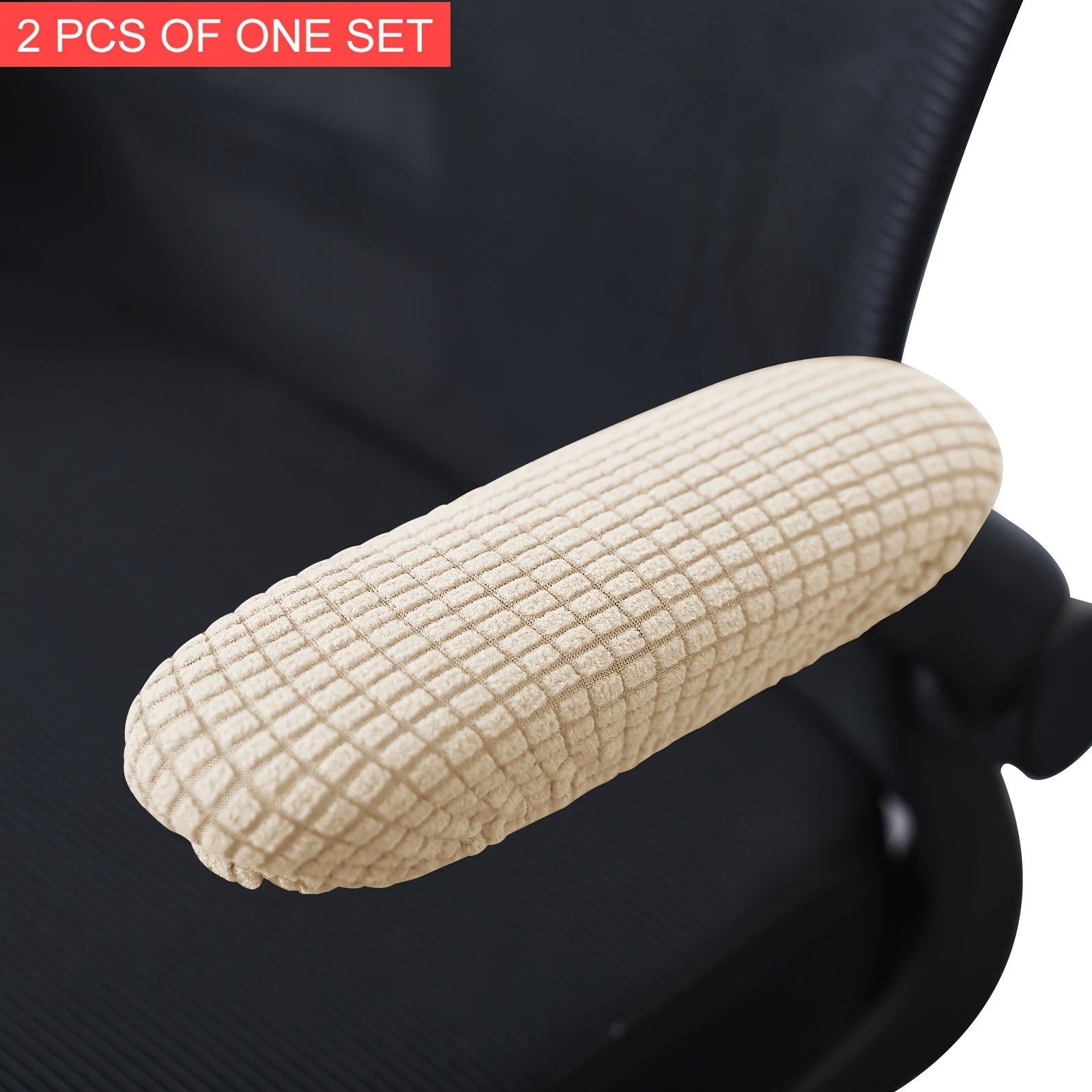 2-Pack Stretchable Polar Fleece Armchair Slipcovers Elastic Band Machine Washable