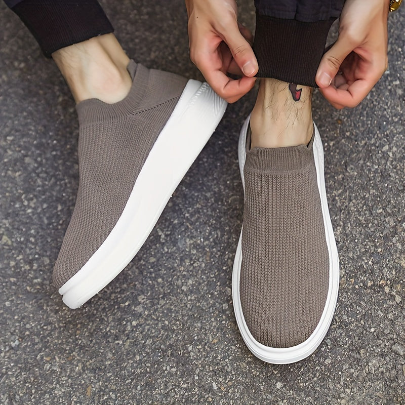 Men's Breathable Slip-On Sneakers for Casual and All-Season Wear