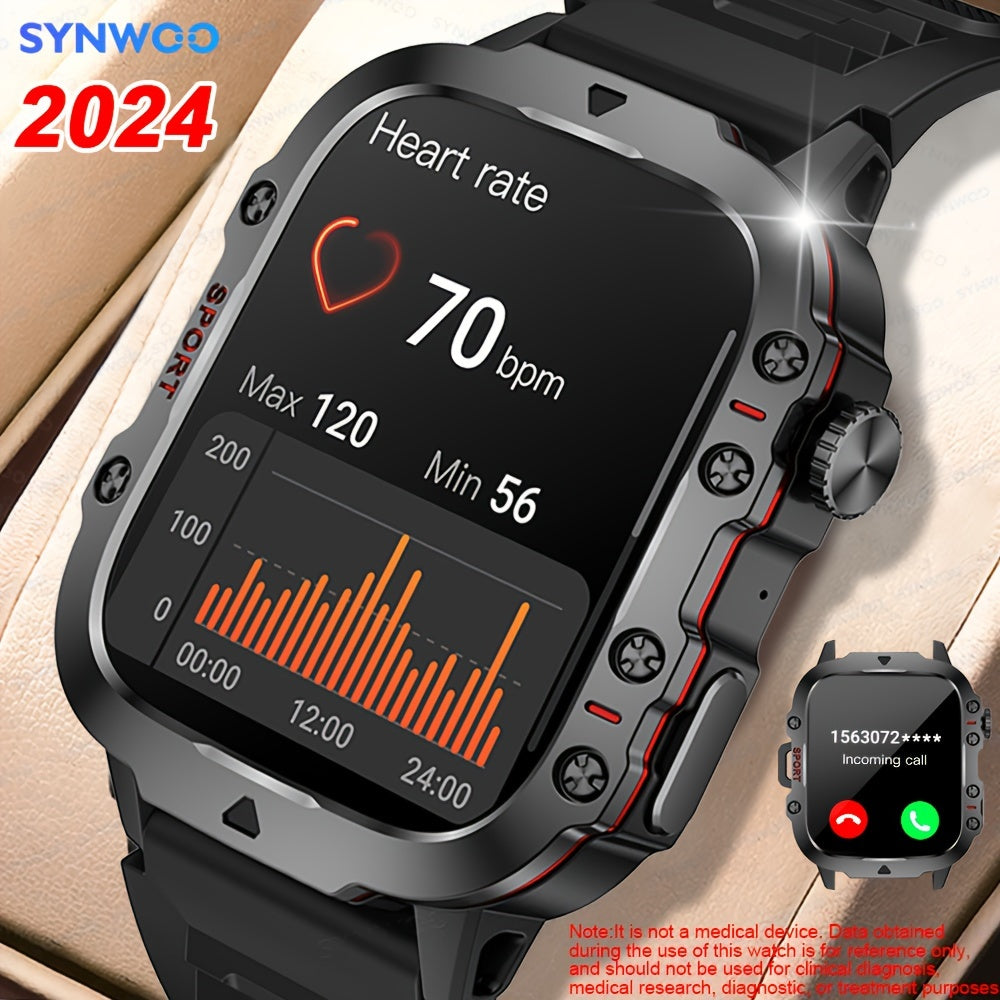 Smartwatch 4.98cm Full Touch Display Fitness Tracker Sleep Step Monitoring Waterproof Compatible with iOS Android