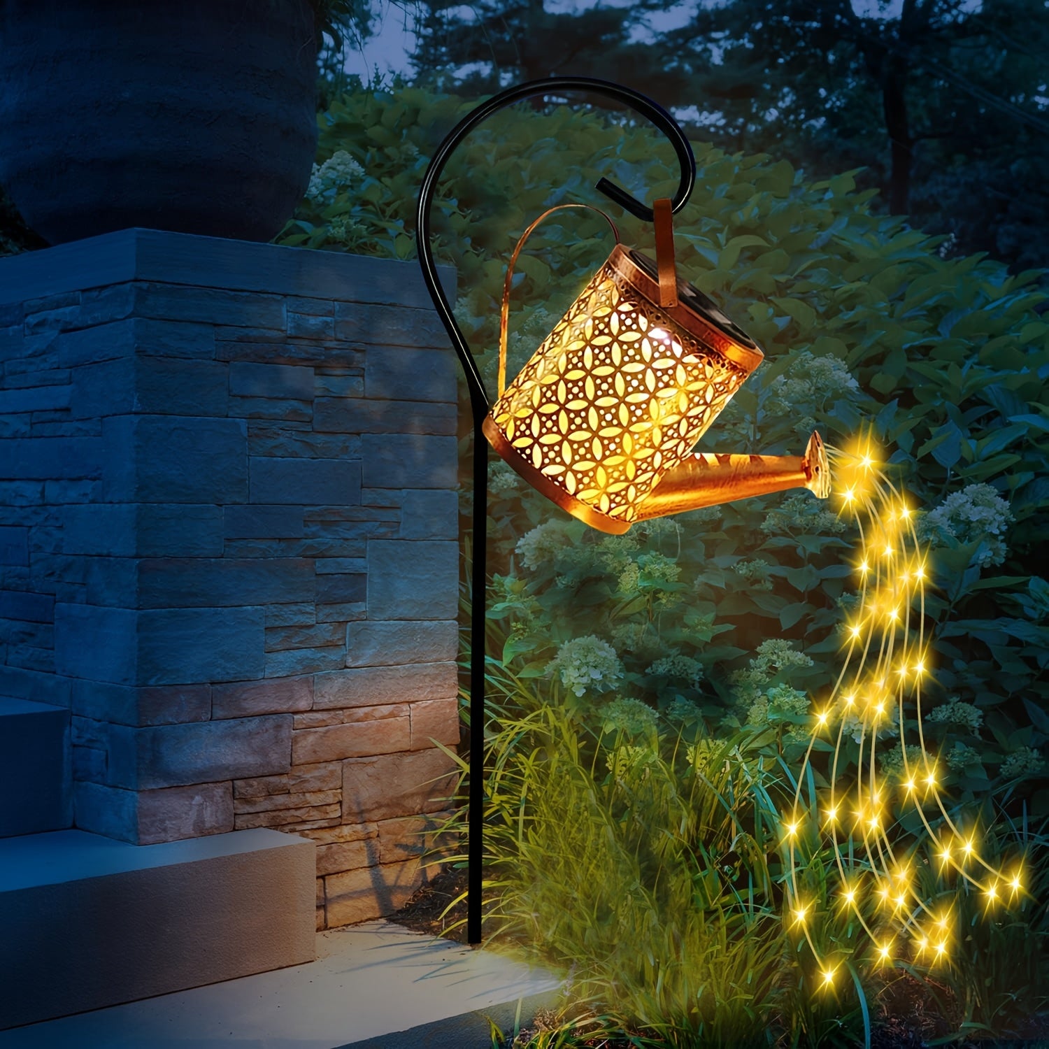 1 шт. солнечный светодиодный чайник для уличного декора, идеален для садов, дворов, патио и дорожек.