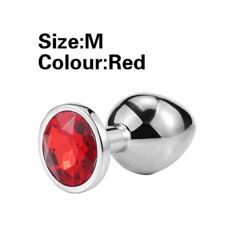 Kattalar uchun metall anal plagin to'plami 5 o'lchamlar, quloq G-Spot massaji, boshlovchilar va keksa uchun