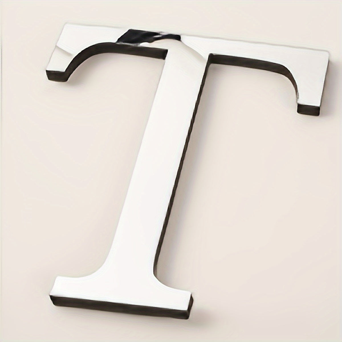 3D Acrylic Mirror Wall Decals Alphabet Stickers Gold Silver Self-Adhesive Modern Home Decor