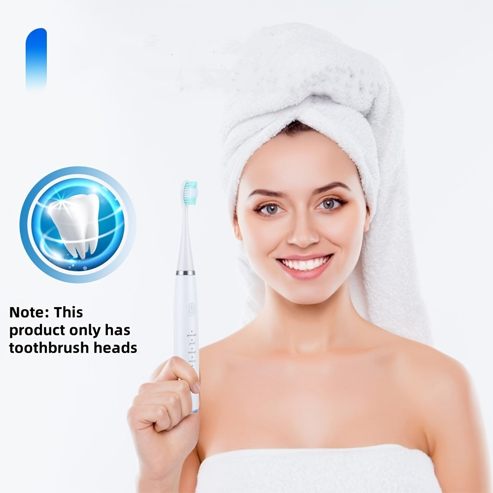 Kattalar uchun 5 ta yumshoq sochli tish cho'tkasi boshlari, qulay tutqich bilan