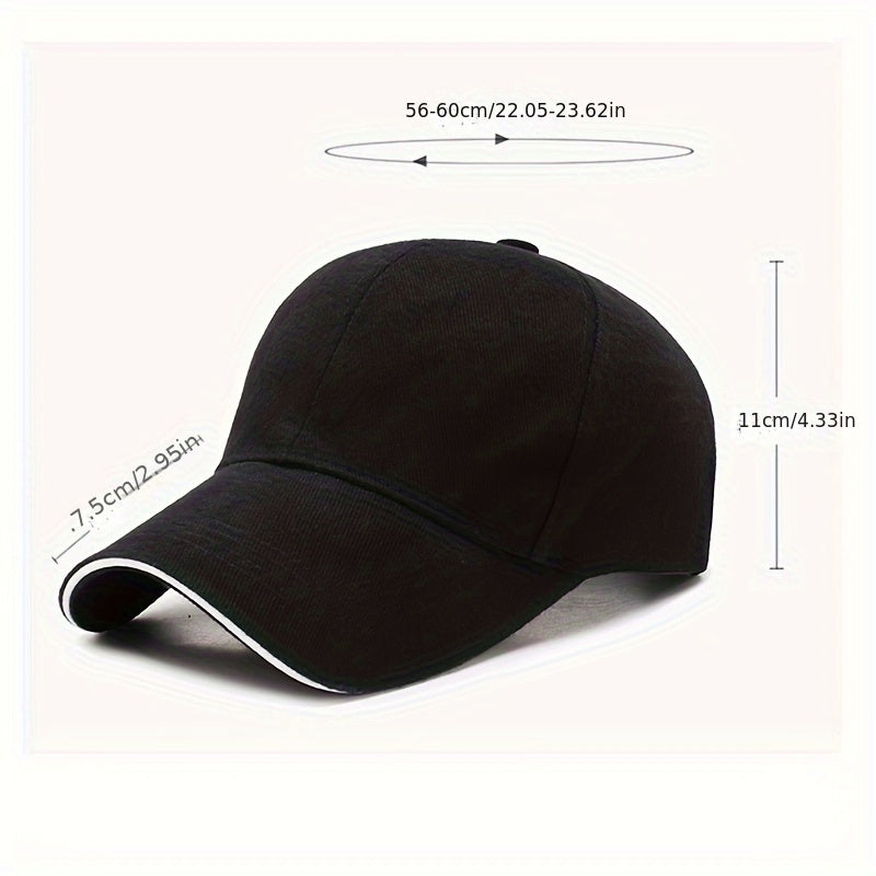 Unisex Cotton Baseball Cap for Outdoor Sports and Camping