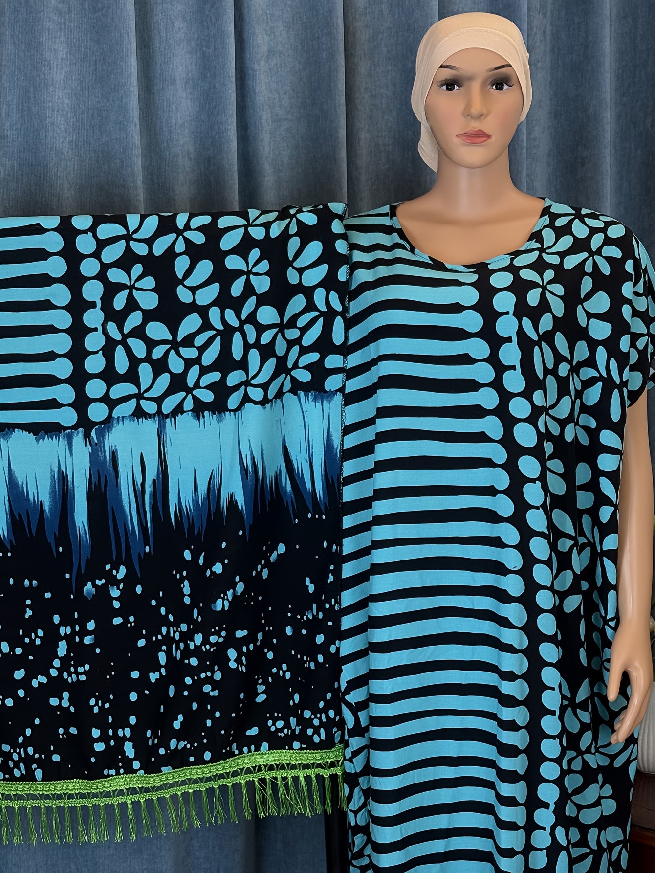 Plus Size Women's Summer Elegant Two-Piece Short Sleeve Maxi Dress