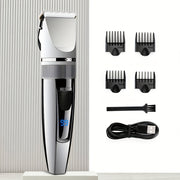 Professional Cordless Hair Clippers USB Rechargeable 1200mAh Lithium Battery