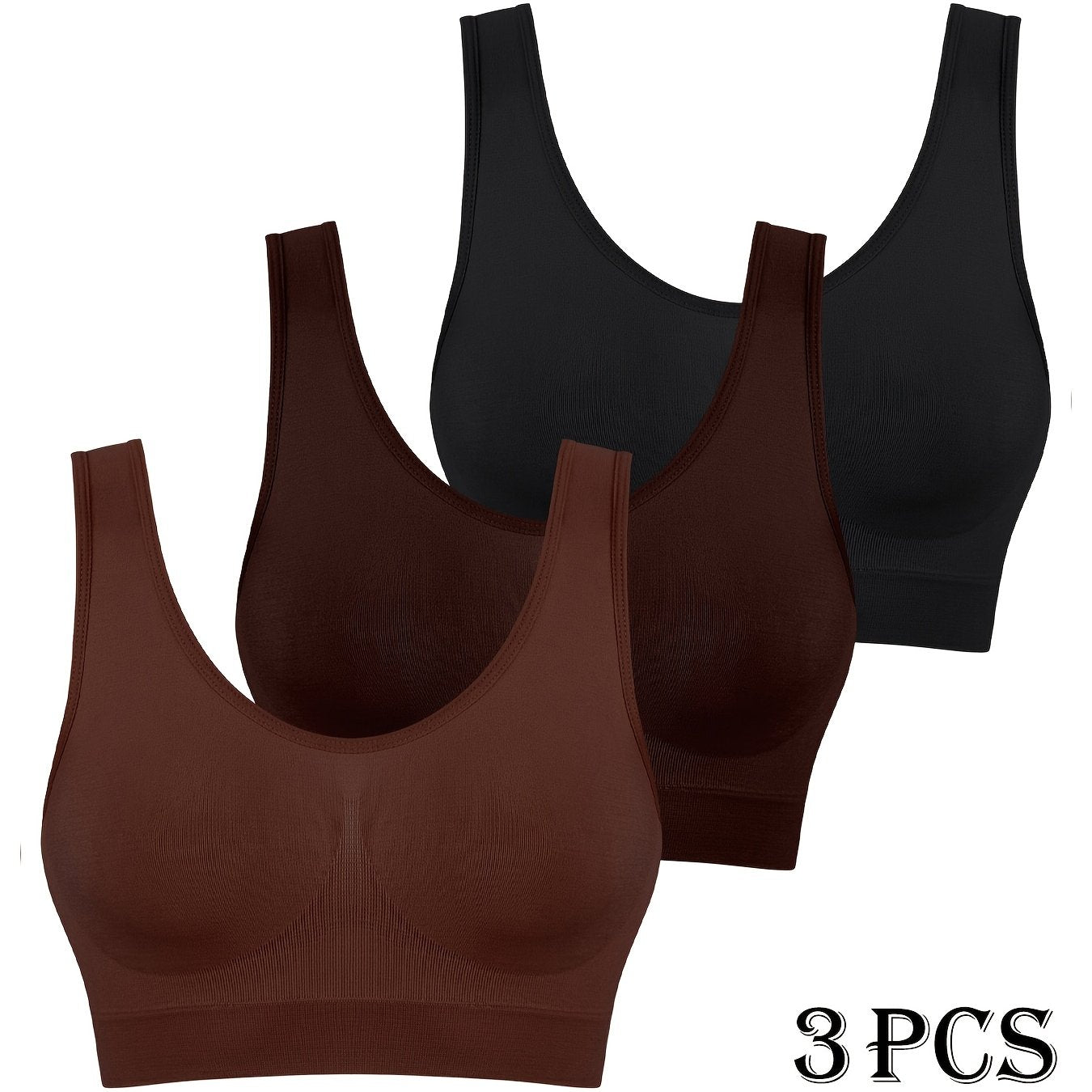 Women’s High Support Seamless Sports Bras Polyamide Elastane No Padding Shockproof Wirefree