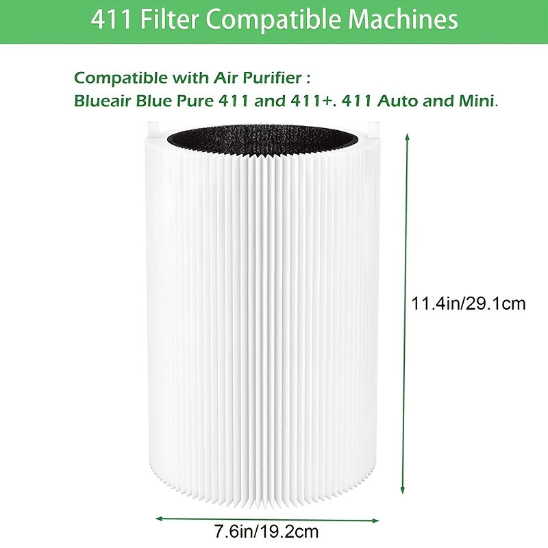 Blue Pure 411 Air Purifier Filter with H13 True HEPA and Activated Carbon