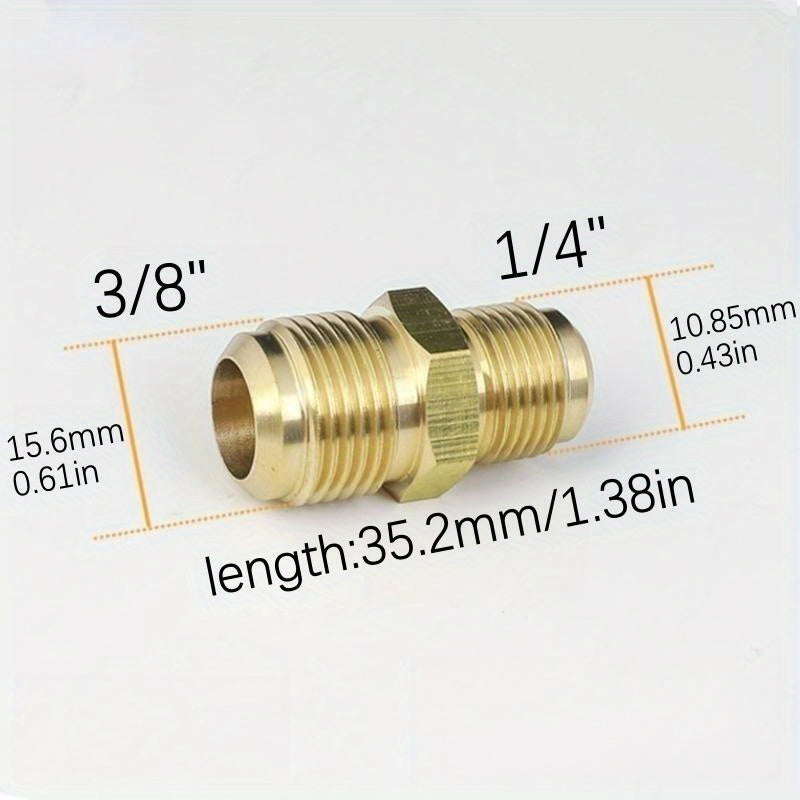 Brass Air Conditioning Copper Tube Adapter Female Male Flare Thread 1/4 3/8 1/2 5/8 3/4 Leak-Proof Joint