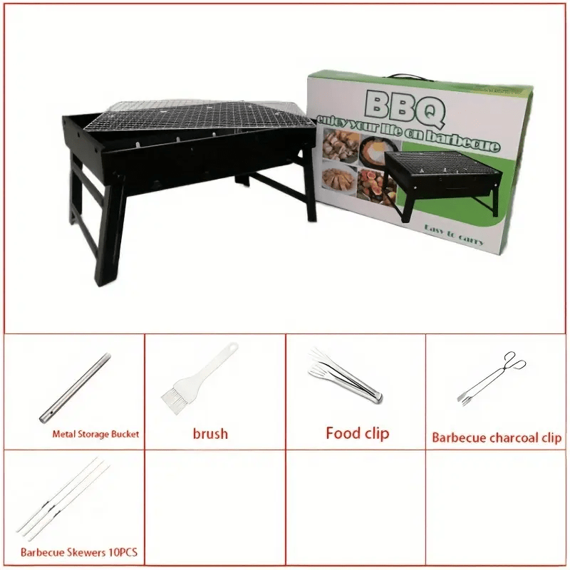 Portativ burilish ko'mir grill, lager, piknik va piyoda sayohat uchun ideal. Oson grill qilishni yoqtiring! 