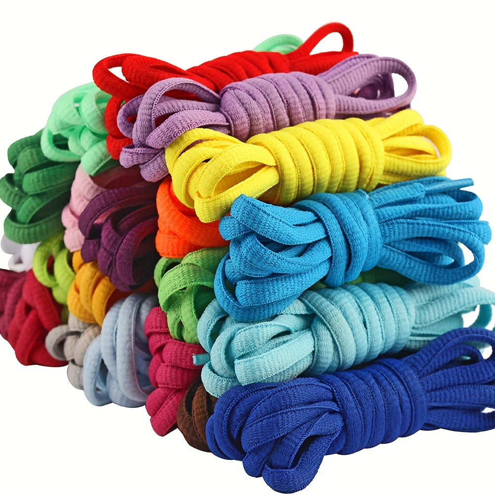 Unisex Classic Nylon Half Round Shoelaces for Sneakers 100cm-120cm