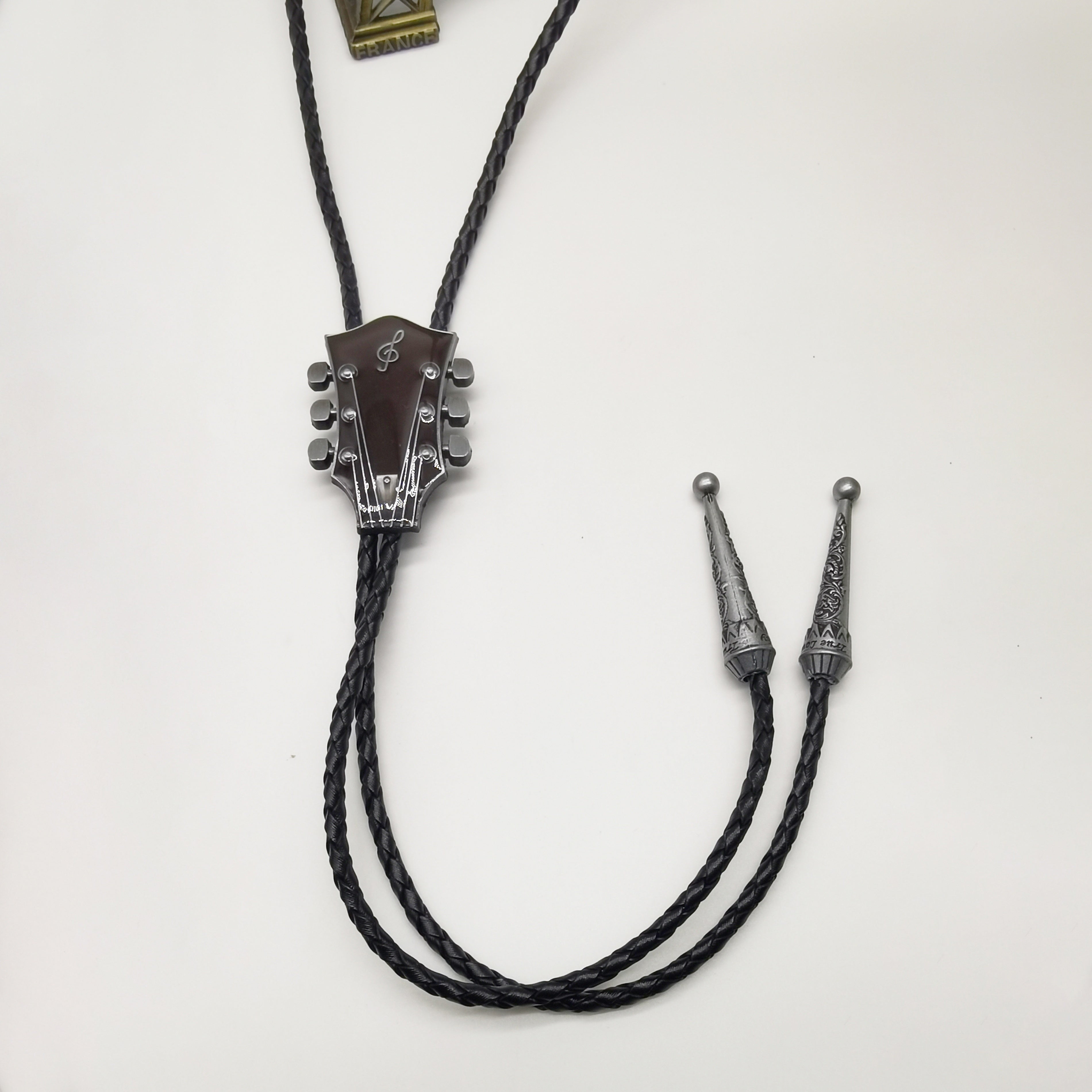 Набор западных ковбойских брошек-боло с гитарой и аксессуарами в кантри-стиле