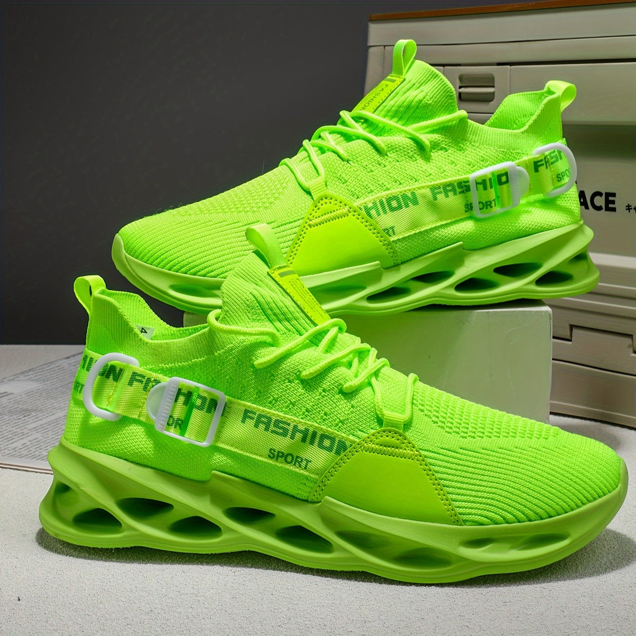 Women’s Breathable Knit Sneakers Low Top Running Shoes All-Season Comfort
