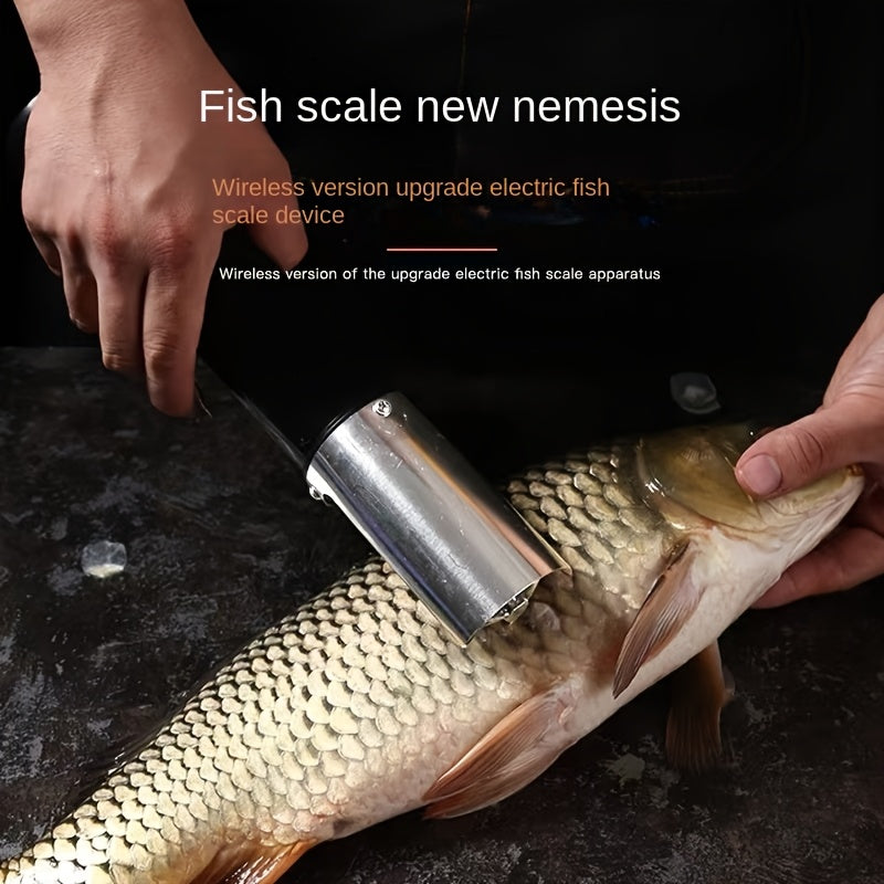 Remover de escamas de pescado eléctrico, herramienta de cocina recargable por USB para agua dulce y salada