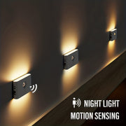 Wireless LED Night Light with Motion Sensor USB Charging for Bedrooms Bathrooms and Corridors