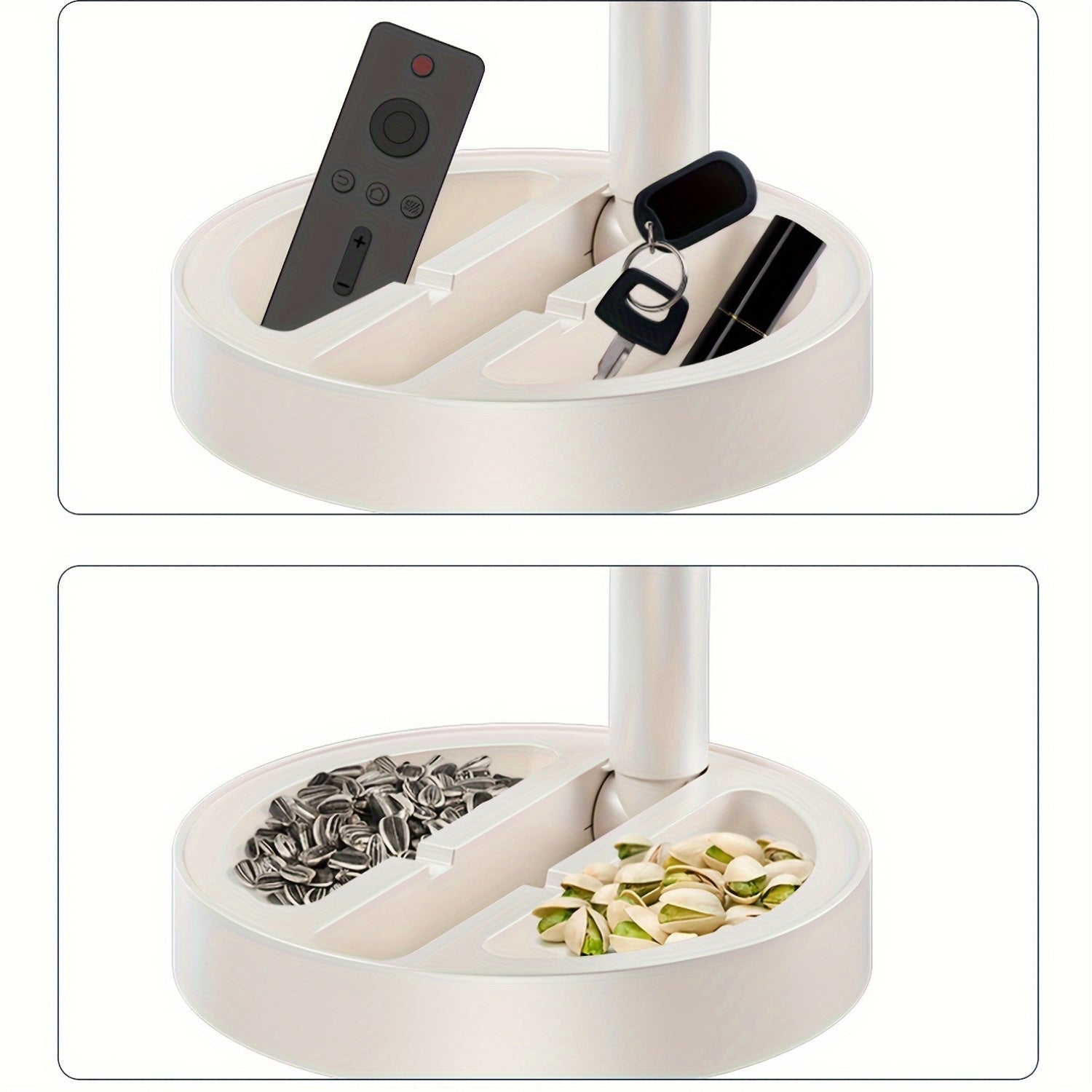 Ventilador telescópico plegable con soporte para teléfono, ventilador de mesa portátil, silencioso, flujo de aire de 360°, alimentado por USB