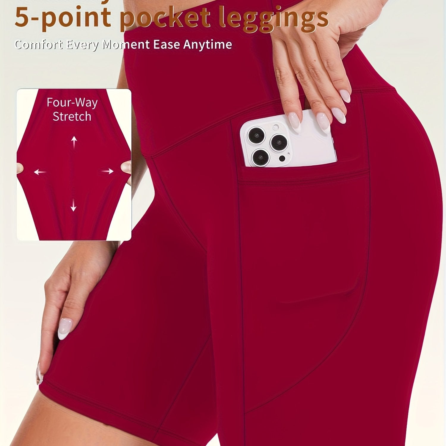 Plus Size Women Biker Shorts Tummy Control High Waisted Yoga Running