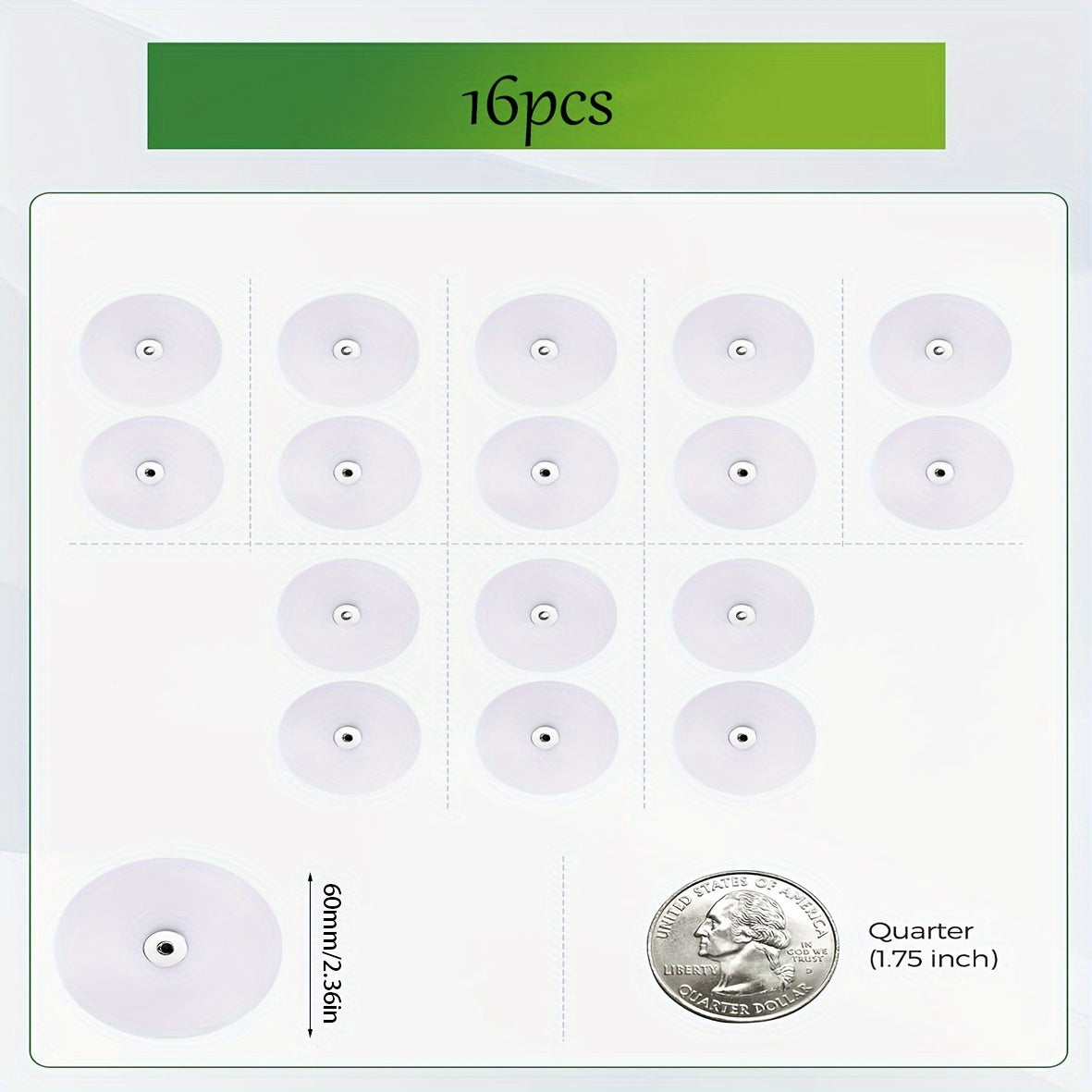 Set of 16 White Duvet Cover Clips, Easy-to-Use Fasteners for Bedding