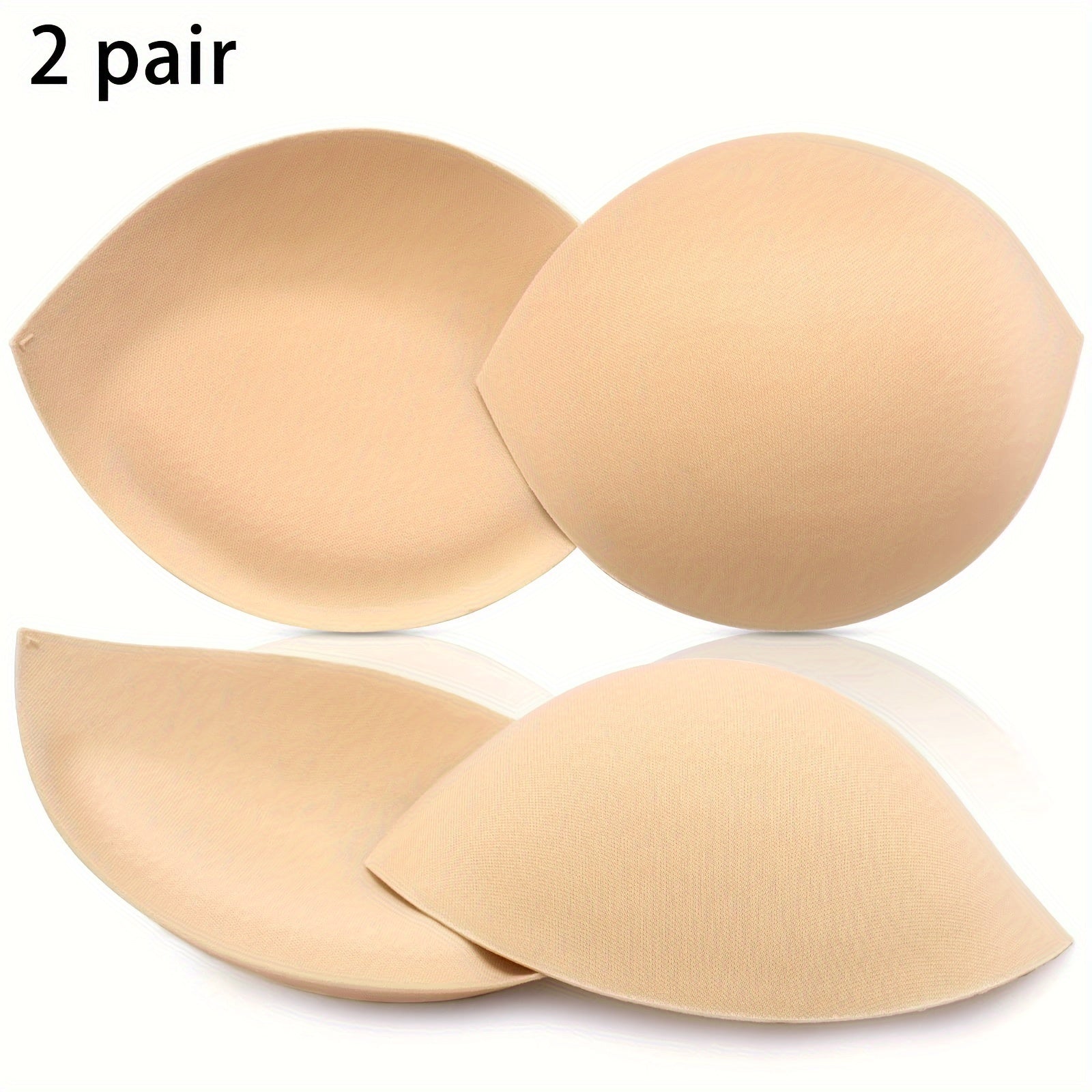 Triangle Chest Pads for Sports Bras Supportive Bust Enhancing Polyester Solid Color