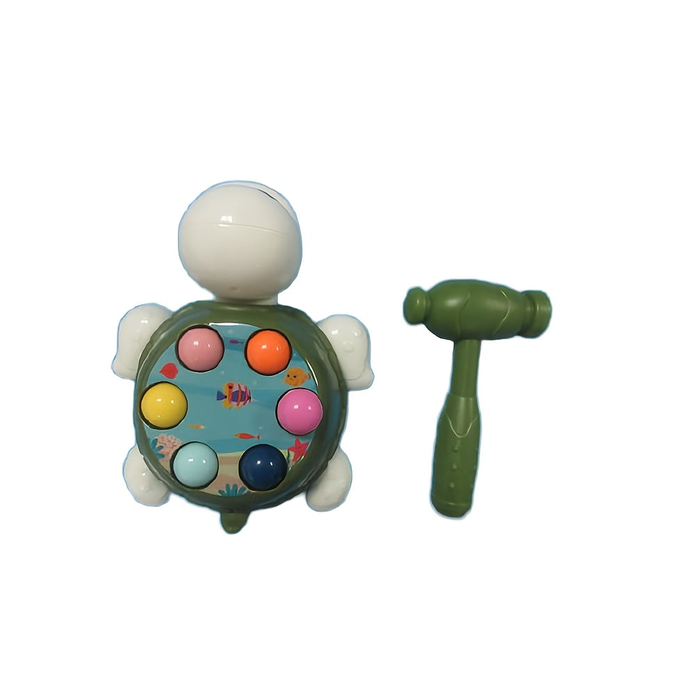 Kids' Educational Toy, Interactive Turtle Pop-Up, Durable Plastic, Multi-Color