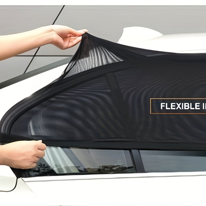 2 dona Avtomobil orqa eshik quyosh nuri himoyalovchi tarmoq nafas oladigan oynani yopish uchun quyosh nuri himoyasi