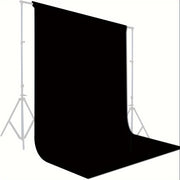 Fondo de poliéster negro para fotografía para grabación de video y cortinas de fiesta, grande, reversible, lavable