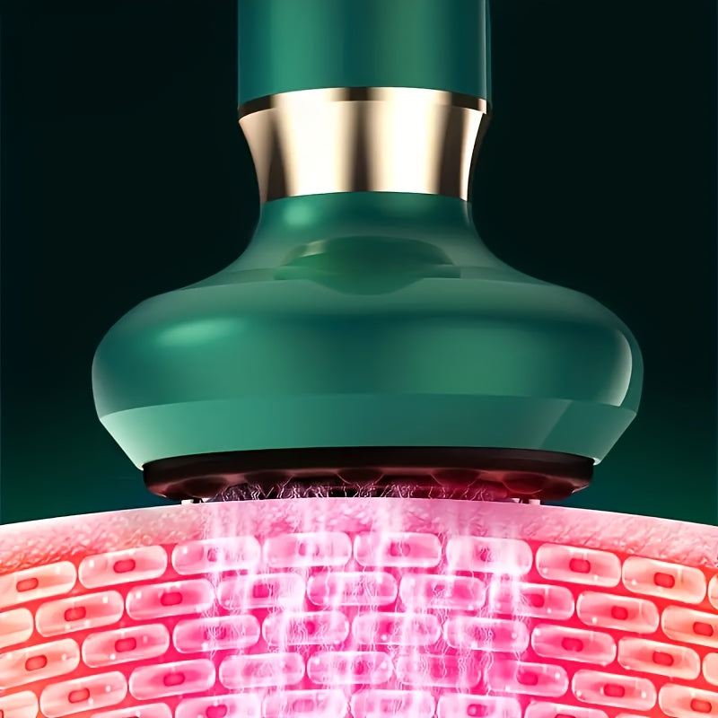 USB zaryadlash, 1200mAh batareya va uyda foydalanish uchun 5 ta filtr paxtasi bilan jihozlangan portativ 6-rejimli ko'p funksiyali massaj asbobi.