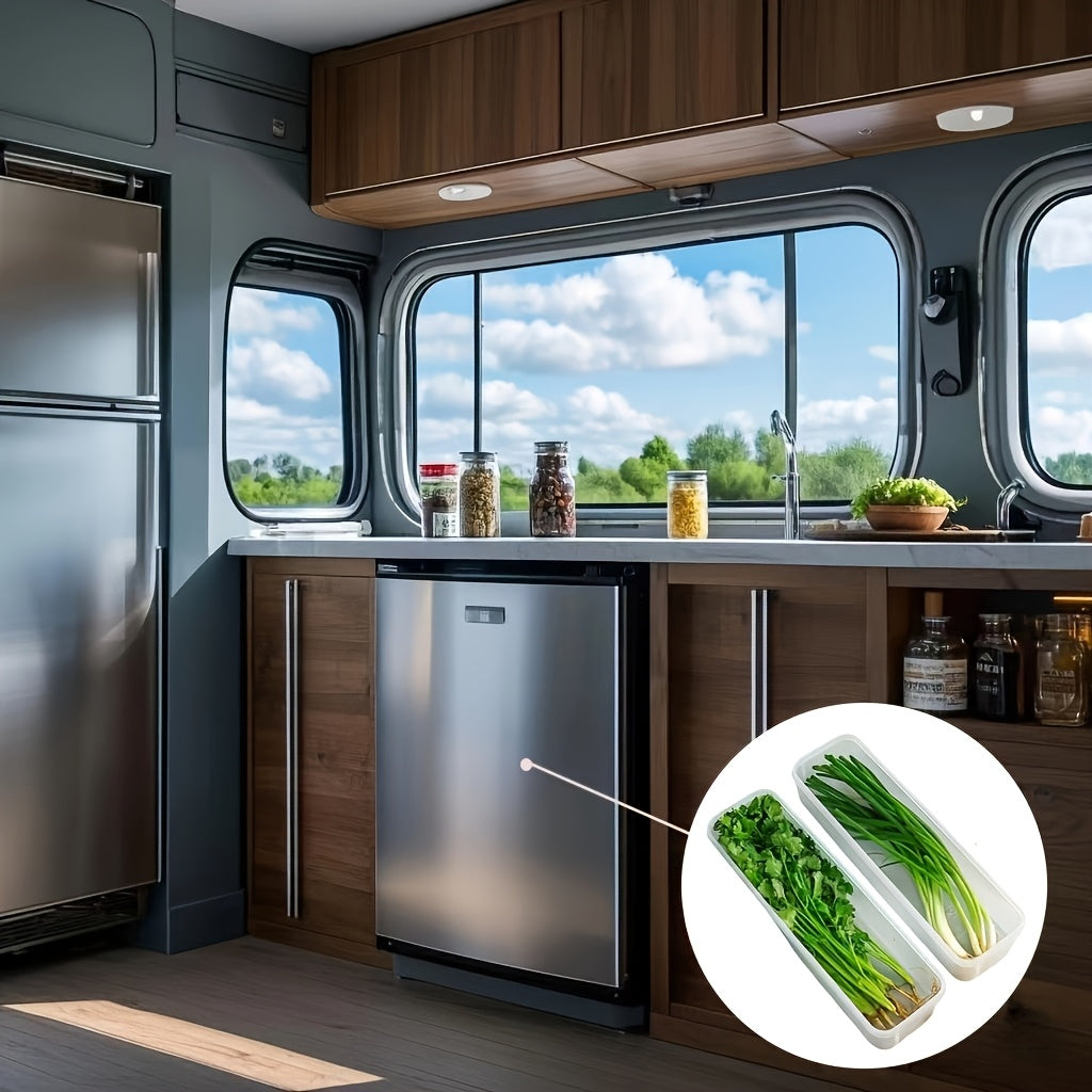 3/2 Pack Transparent Stackable Food Storage Containers for Refrigerator Plastic