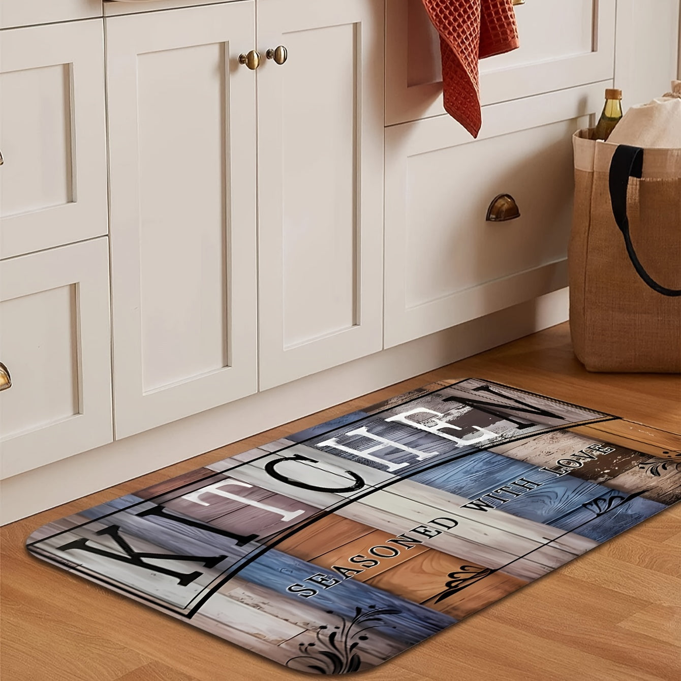 1 dona harfli bosma charchoqni oldini oluvchi pol matasi, kir yuvish va oshxona uchun, uyda yog'ga chidamli, yuvilishi mumkin bo'lgan eshik matasi, oshxona, hammom, lavabo, yashash xonasi, yotoqxona, kir yuvish va ofis uchun, uy bezaklari