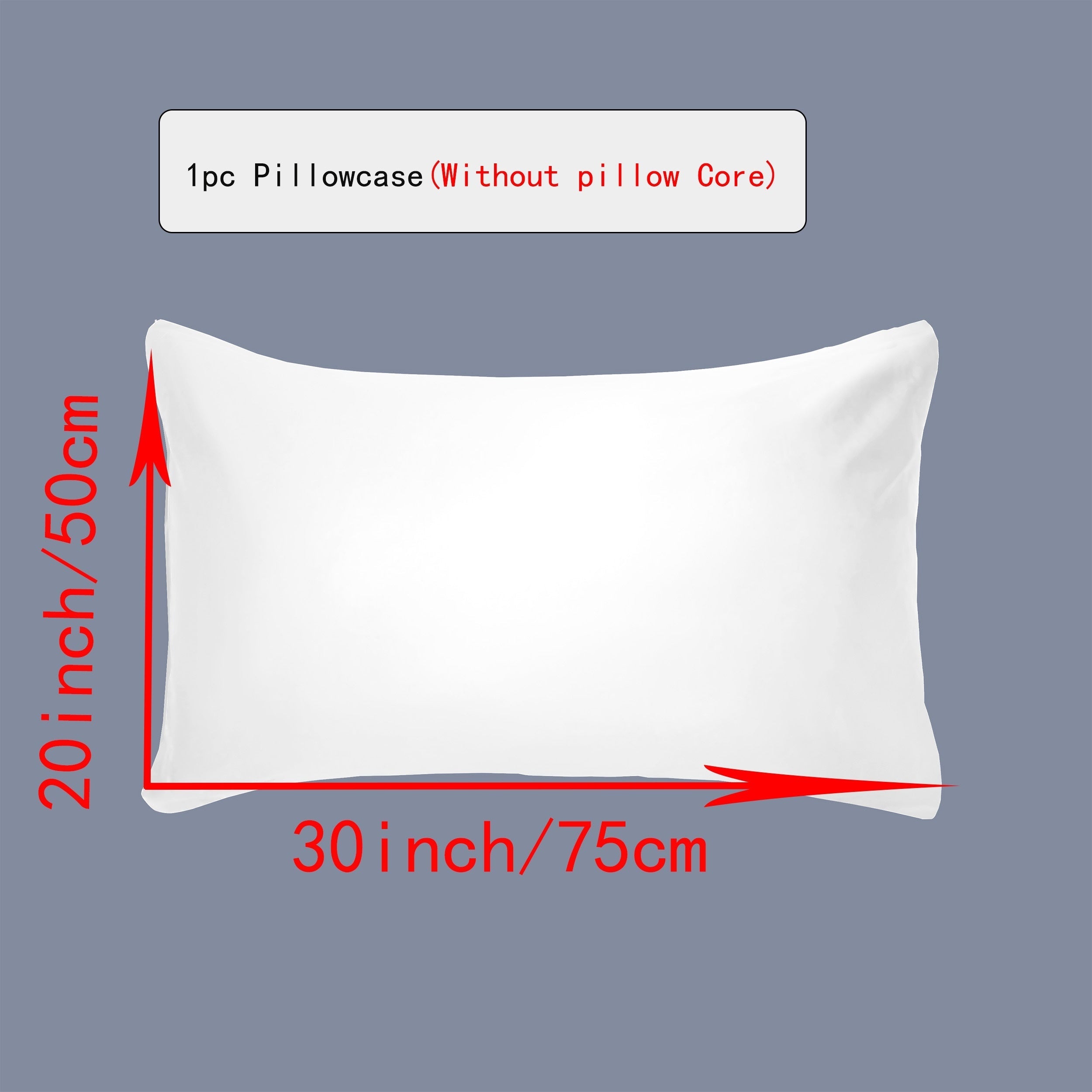 Breathable Pillowcase with Envelope Closure in Multiple Sizes and Floral Patterns