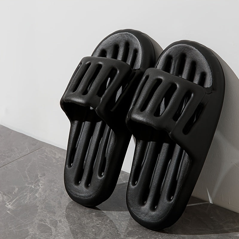 Women's EVA Slides Lightweight Slip-On Footwear Pastel Pink and White