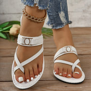 Women's Flat Shoes with Split Toes for Casual Wear Black Size 7